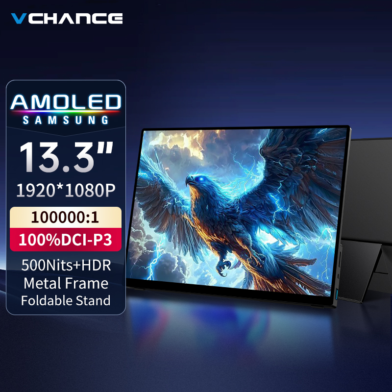 Crt Monitor Stand - Портативный OLED-монитор VCHANCE 13,3 дюйма, металлический
