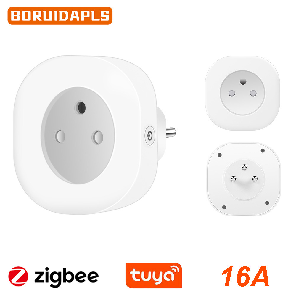 Crt Monitor Stand - Умная розетка BORUIDAPLS Tuya Zigbee (EU/FR/Израиль/Бразилия/Швейцария)