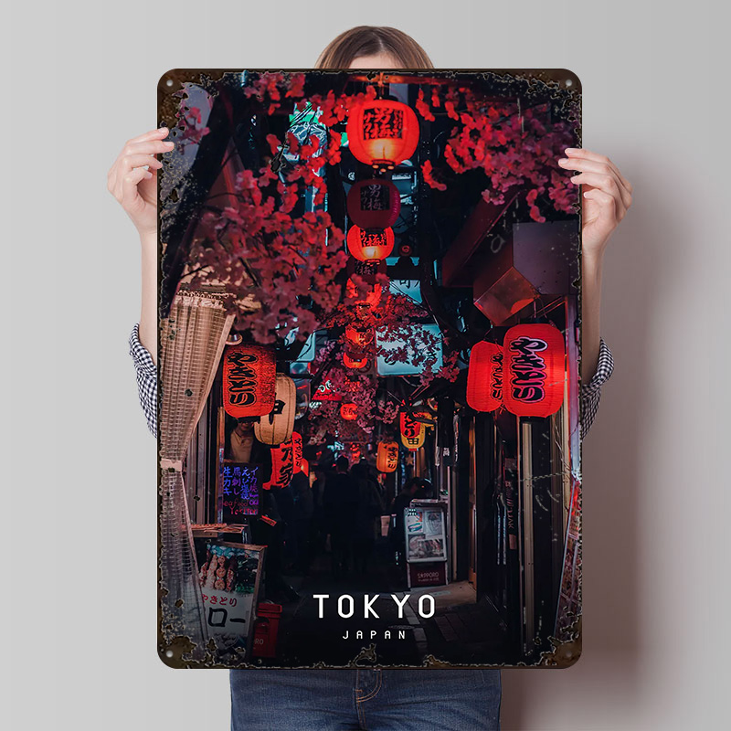 Retro Gaming Tokyo - Токио печатные плакаты, настраиваемые настенные художественные