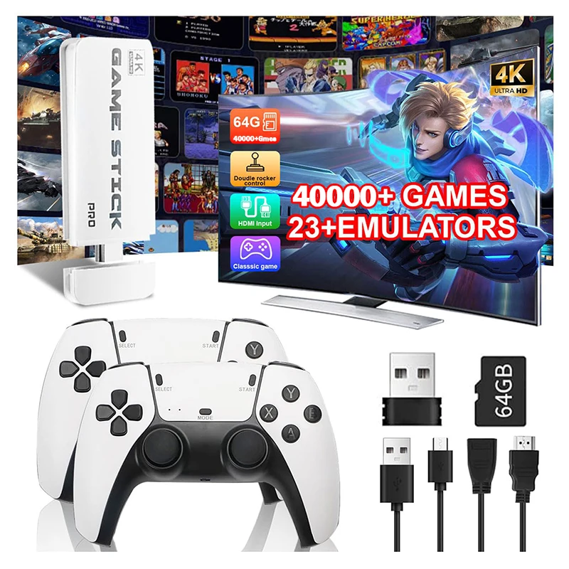 Retro Gaming For Tv - M15 4K ТВ-игровая приставка с памятью