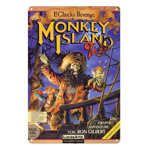 Retro Gaming Us - Металлический постер/табличка с изображением игры Monkey