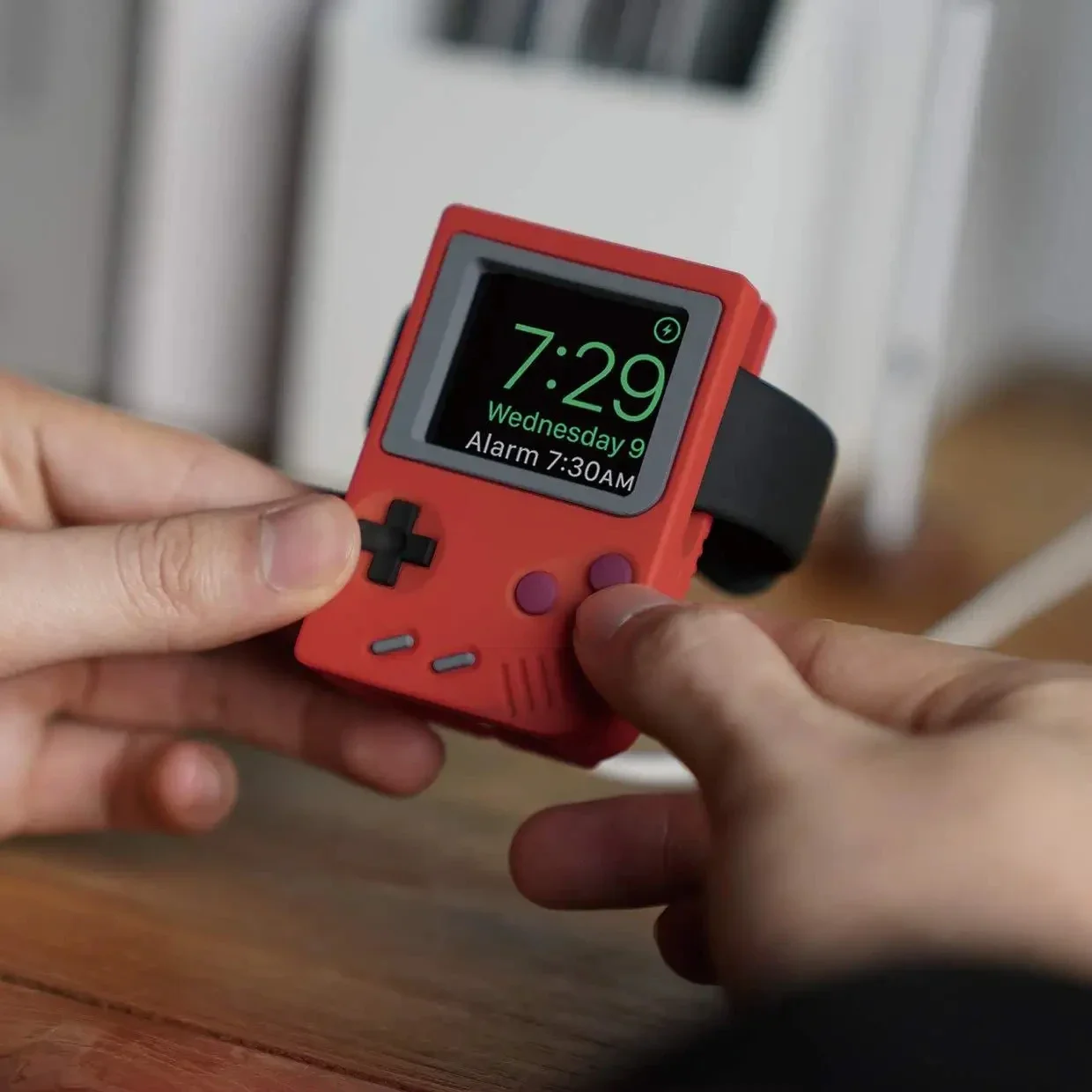 Retro Gaming Fun - Силиконовая подставка для зарядного устройства Apple