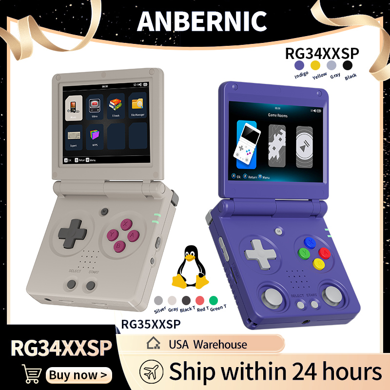 Anbernic RG34XXSP RG35XXSP Пер – обзор и цена Retro Gaming Console Lego