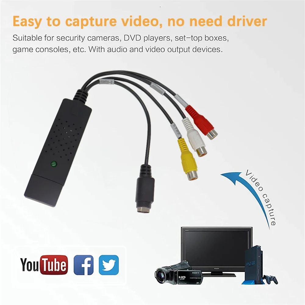 USB2.0 карта захвата аудио-вид – обзор и цена Composite Rca Cable