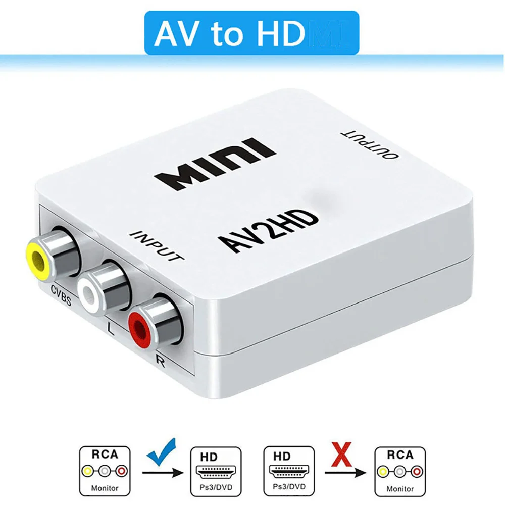Конвертер RCA AV в HDMI, 1080P – обзор и цена Composite Rca Cable