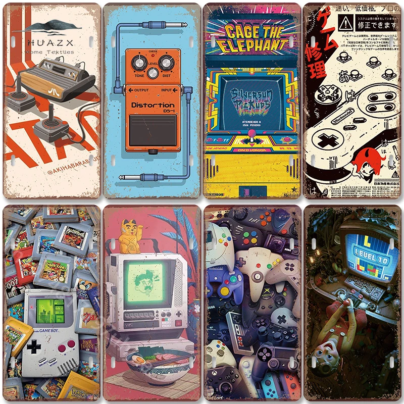 Винтажная металлическая таблич – обзор и цена Retro Gaming Gameboy