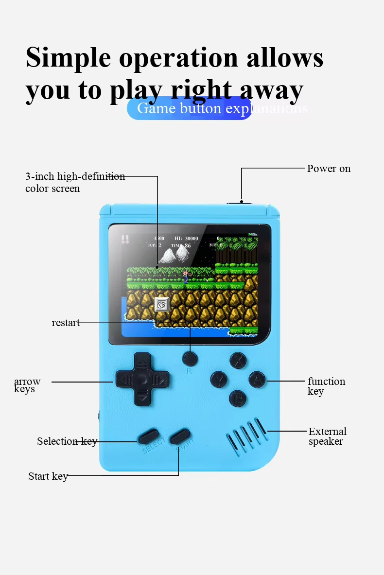 Портативная игровая консоль 40 – обзор и цена Retro Gaming Gameboy