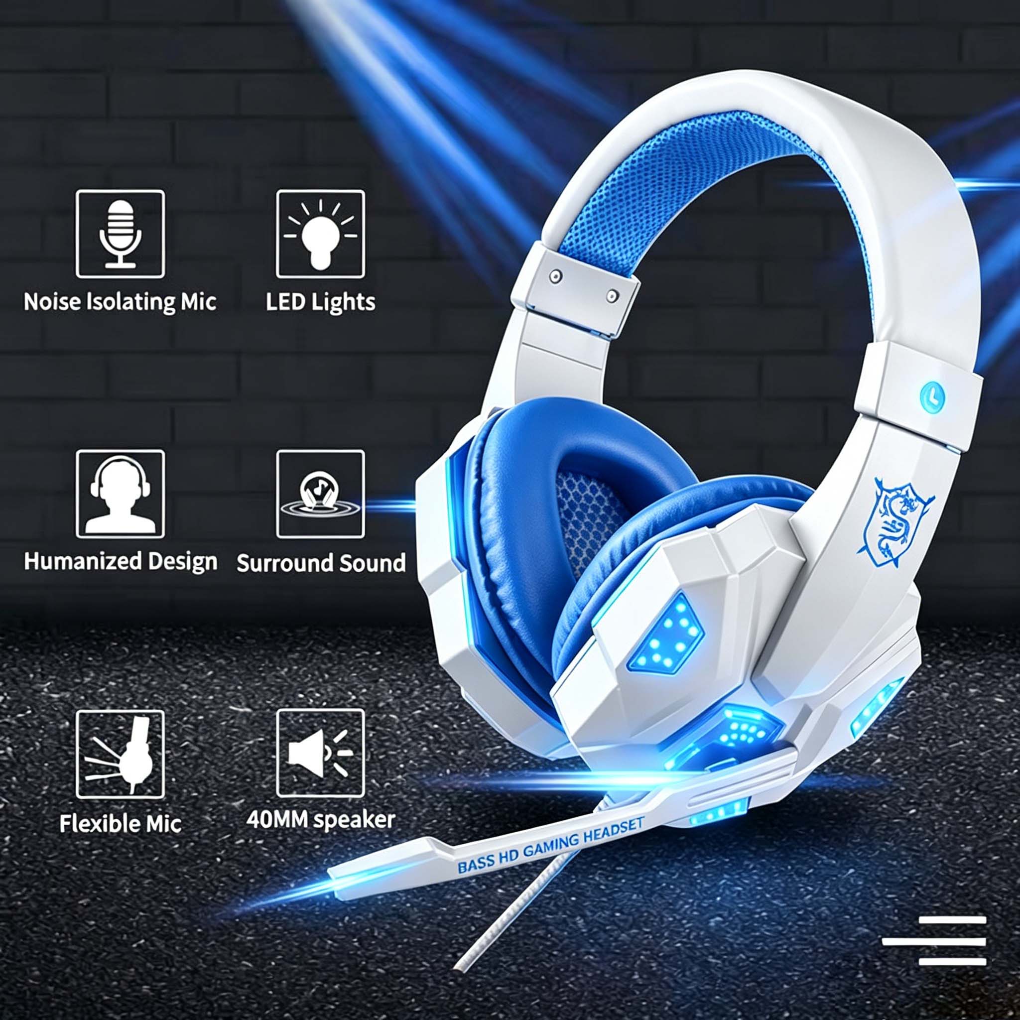 Игровые наушники с RGB-подсвет – обзор и цена Retro Gaming Headset