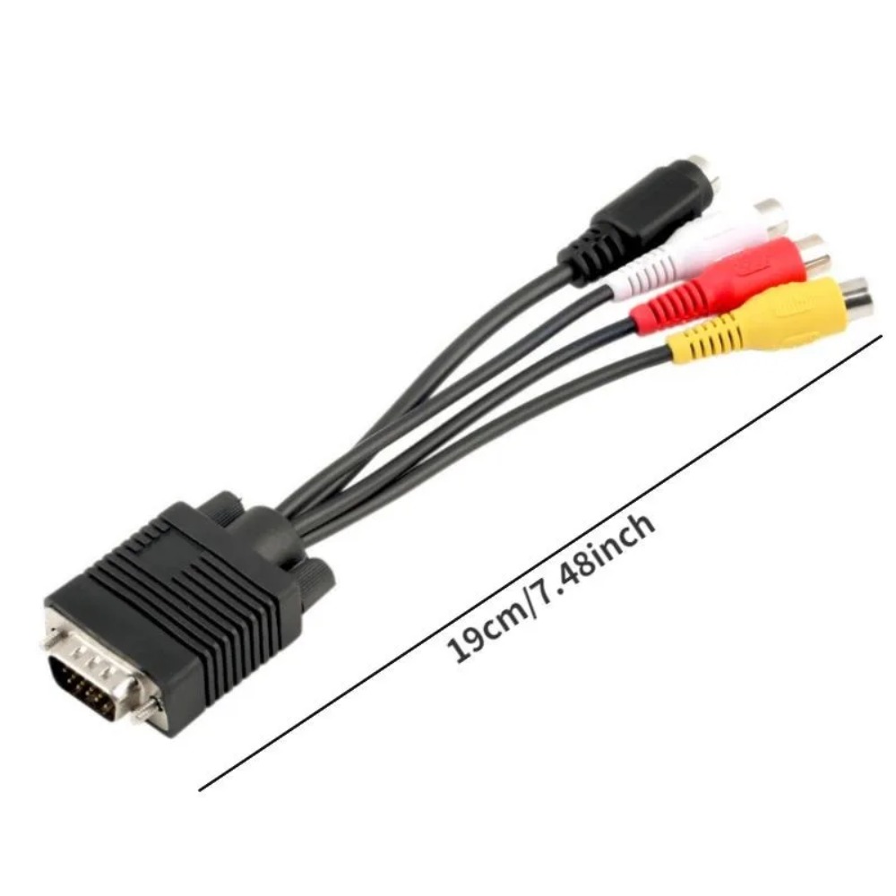 Кабель-адаптер VGA-S-Video 3 R – обзор и цена Composite Rca Cable