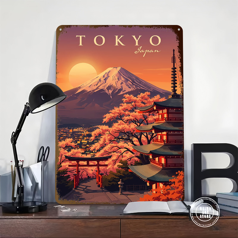 Винтажный металлический постер – обзор и цена Retro Gaming Tokyo